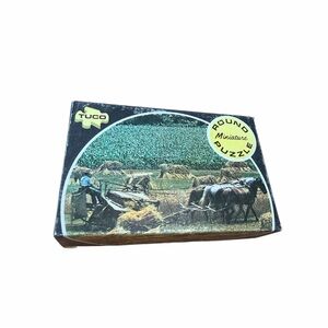 Vtg Tuco Round Miniature Puzzle